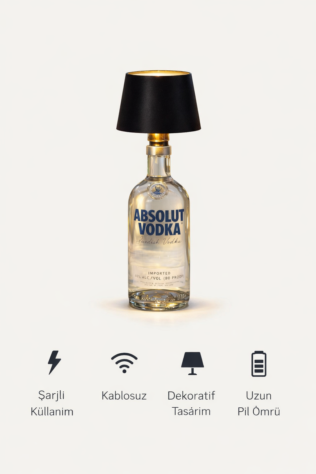 Dekoratif Şişe Lambası