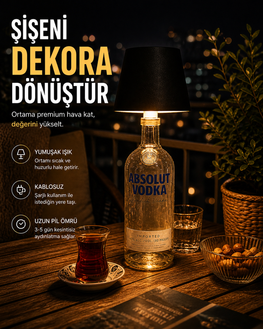 Dekoratif Şişe Lambası